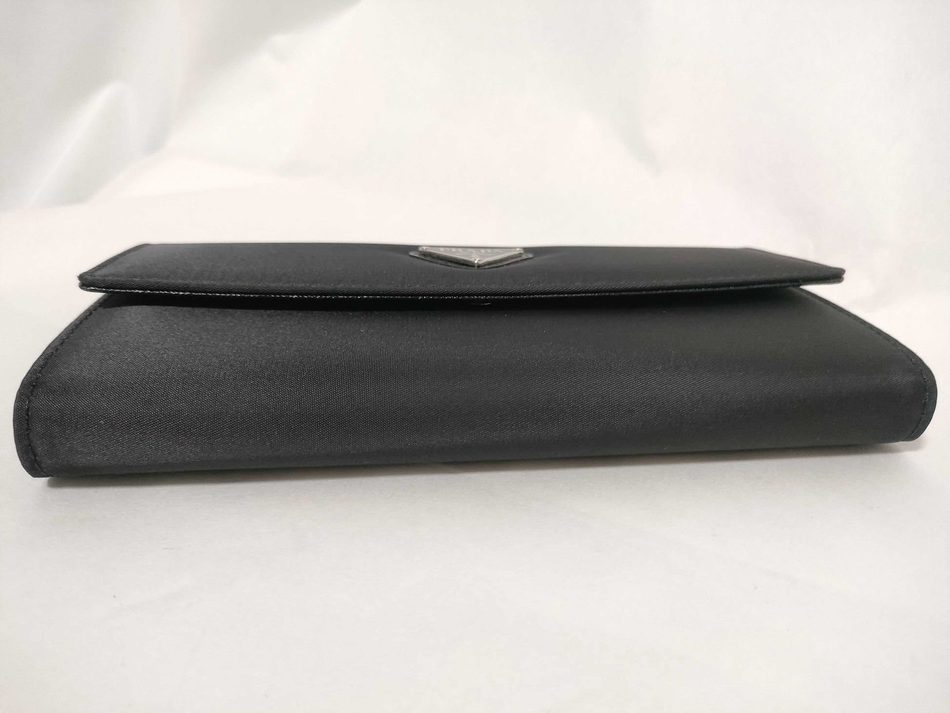PRADA Prada Tri-fold Long Wallet Nylon Black B2811 Wallet