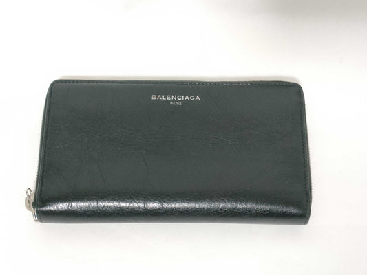BALENCIAGA Long Wallet in Black Leather