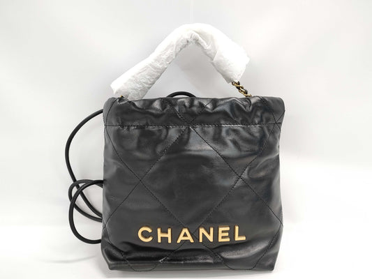 CHANEL Chanel 22 Mini Shiny Calfskin Black Shoulder Bag Regular Price: ¥838,200