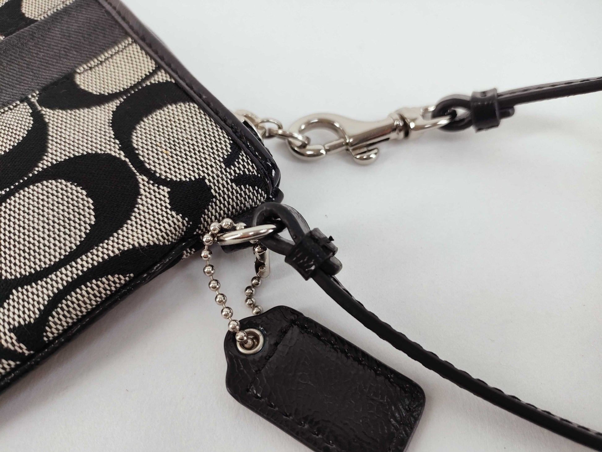 COACH Signature Coach Pouch Signature Handbag Black Handbag