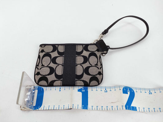 COACH Signature Coach Pouch Signature Handbag Black Handbag