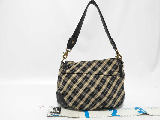 BURBERRY Handbag Tassel Black Shoulder Bag