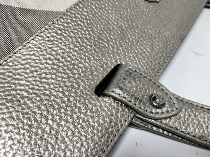BURBERRY Silver Tote Bag