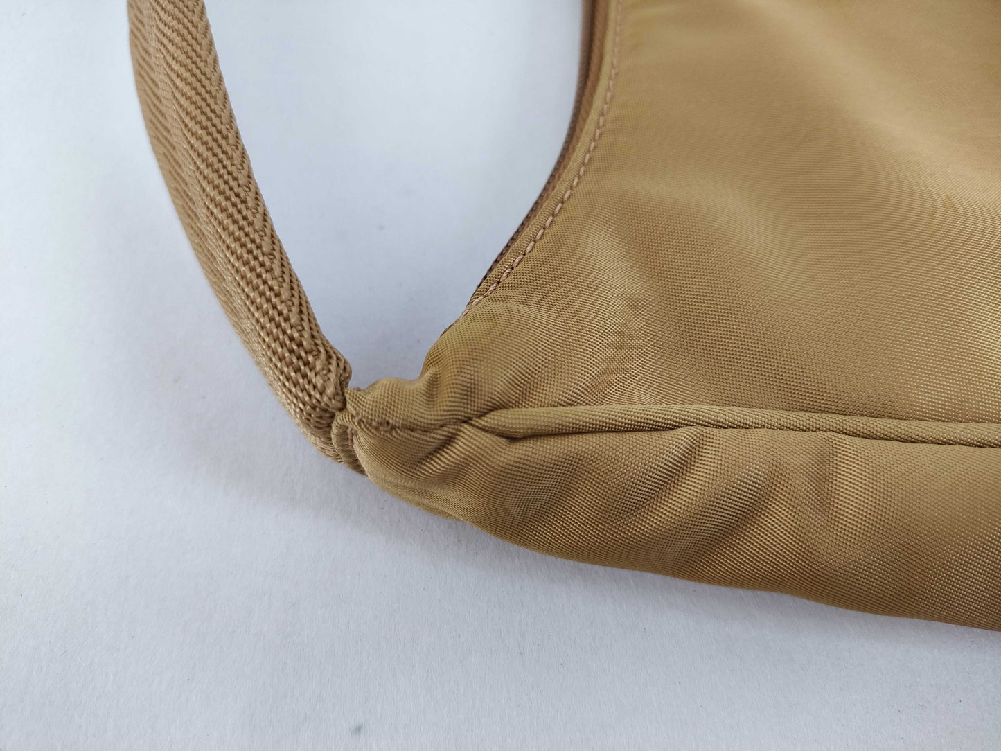 PRADA Nylon Prada Handbag Nylon Beige Handbag