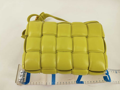 BOTTEGA VENETA Intrecciato Padded Cassette Shoulder Bag, Intrecciato Clutch Bag, Green Shoulder Bag