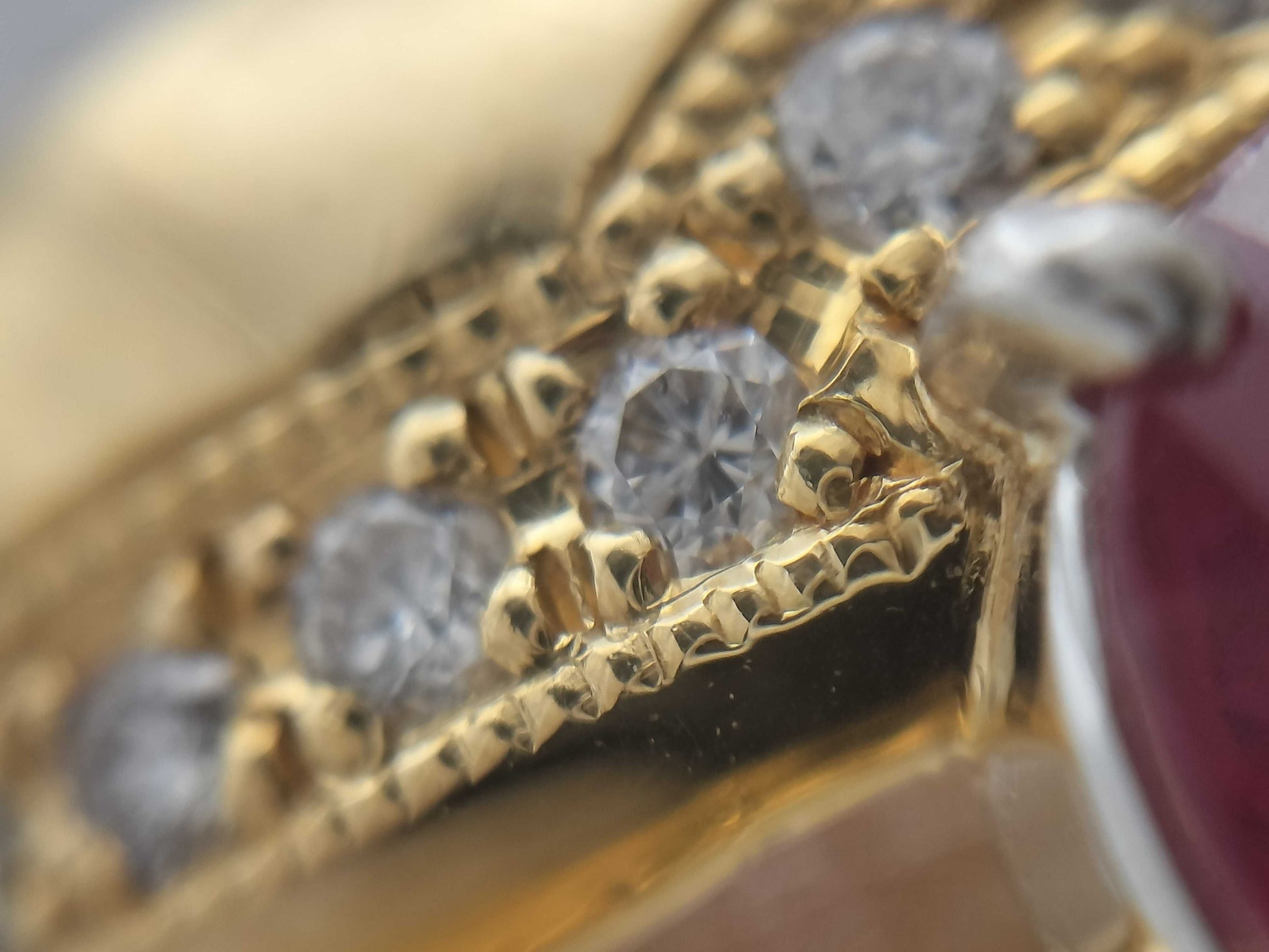R1.22ct D0.46ct K18 12.9g Ring 