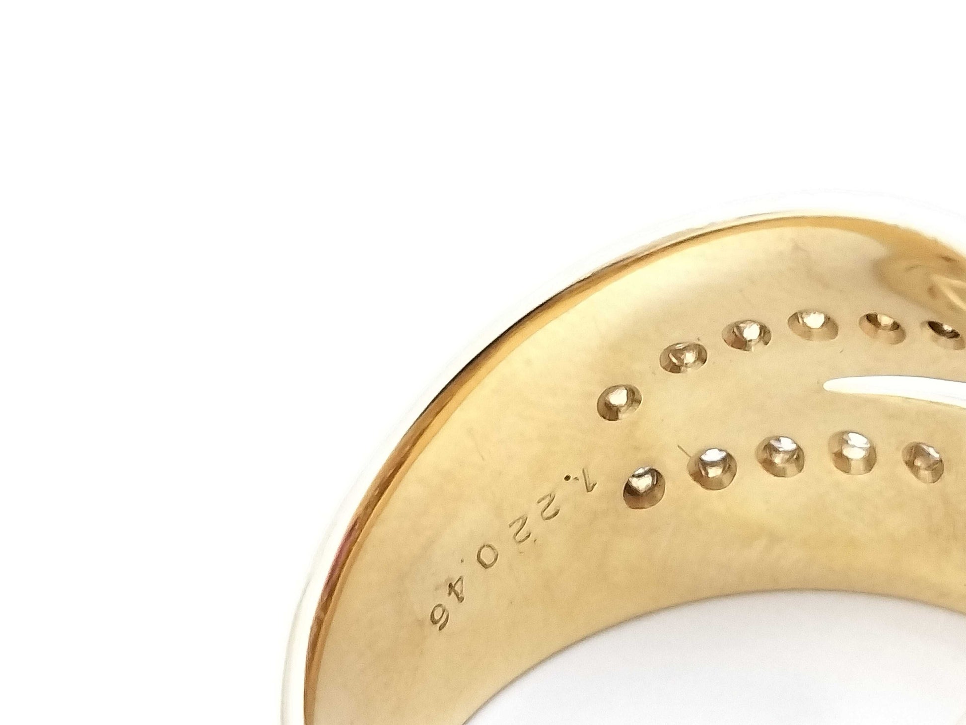 R1.22ct D0.46ct K18 12.9g Ring 