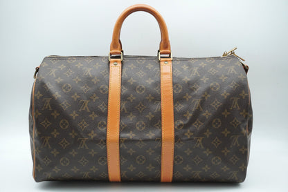 LOUIS VUITTON Monogram Keepall Bandouliere 45 M41418 Strap Boston Bag