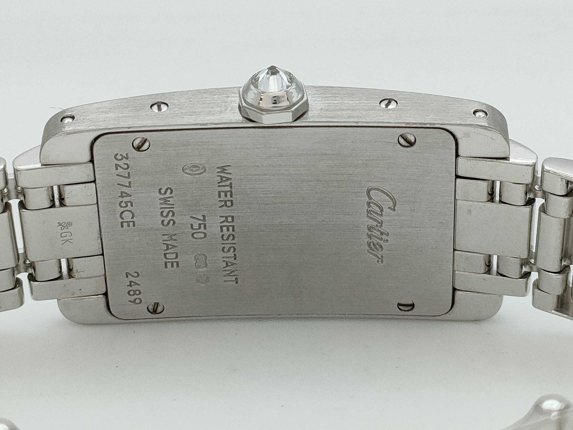 Cartier Tank Américaine Full Diamond 2489 327745CE Quartz 18K Gold Women's Watch