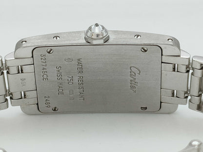 Cartier Tank Américaine Full Diamond 2489 327745CE Quartz 18K Gold Women's Watch