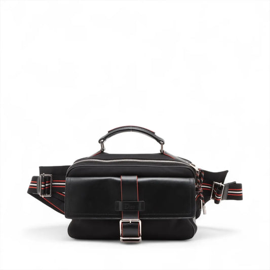 Dior Dior nylon x leather body bag shoulder bag