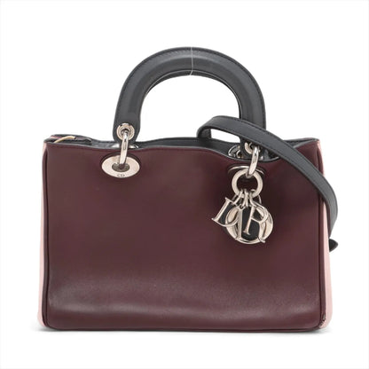 Dior Christian Dior Diorissimo Leather 2-Way Handbag