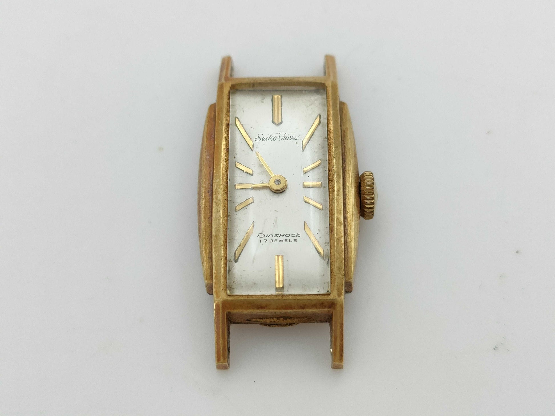 Hand-wound K18 ladies' watch
