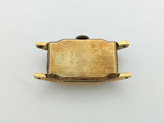 Hand-wound K18 ladies' watch