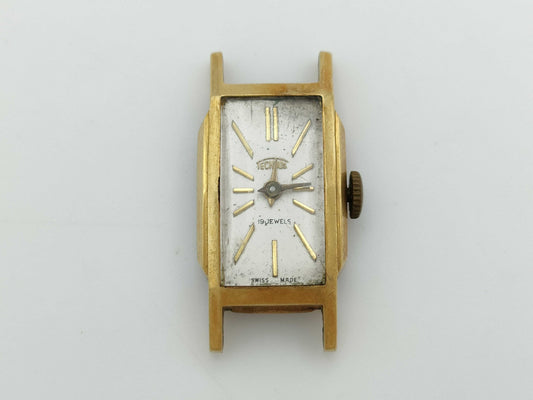 Hand-wound K18 ladies' watch