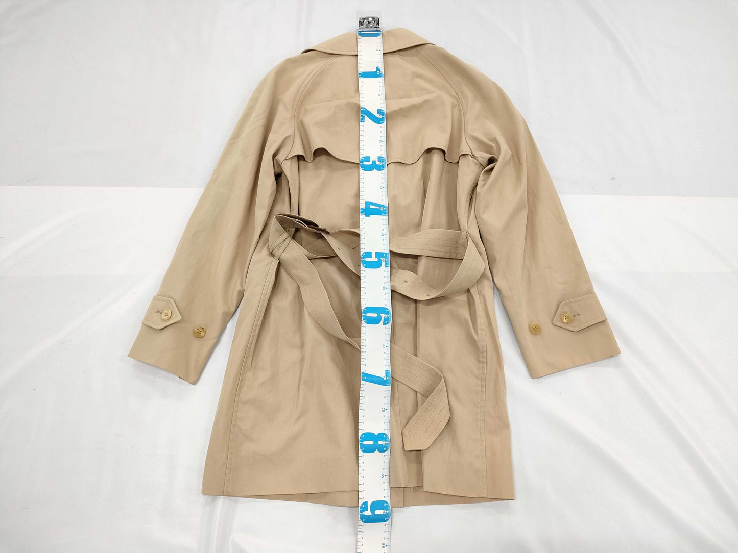 BURBERRY Cotton Trench Coat, Beige, Size 40