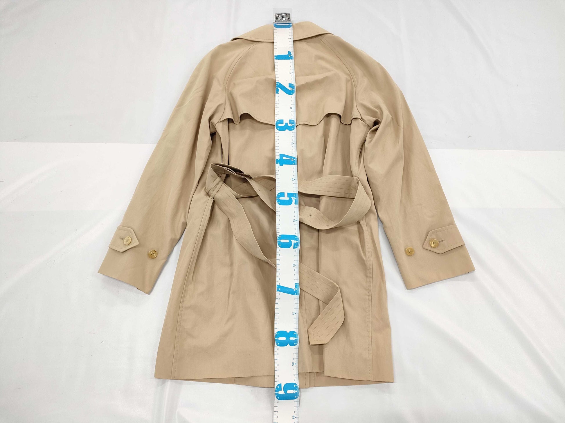 BURBERRY Cotton Trench Coat, Beige, Size 40