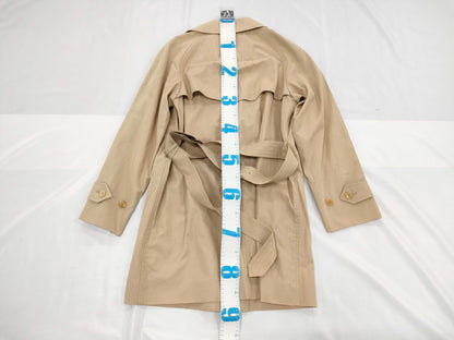 BURBERRY Cotton Trench Coat, Beige, Size 40