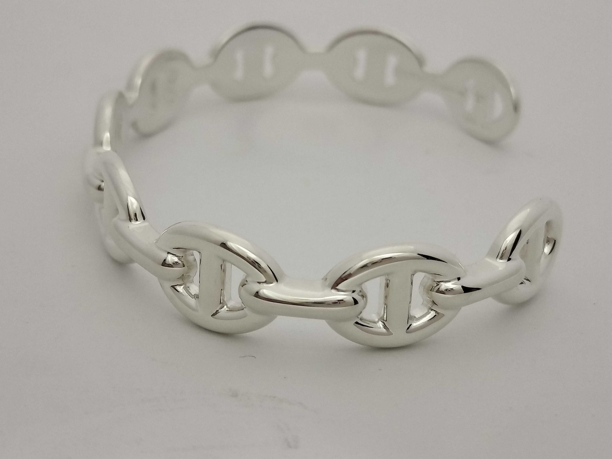 HERMES Chaine d'Ancre Ancienne Bangle, Ag925, Bracelet/Bangle