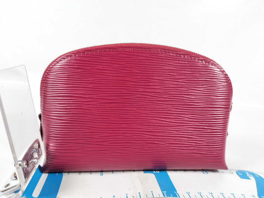 LOUIS VUITTON Epi Cosmetic Pochette Fuchsia M40641 IC Pouch