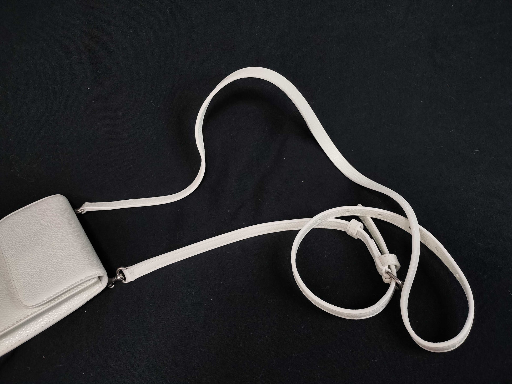 BALENCIAGA Smartphone Shoulder Bag, White, 640536