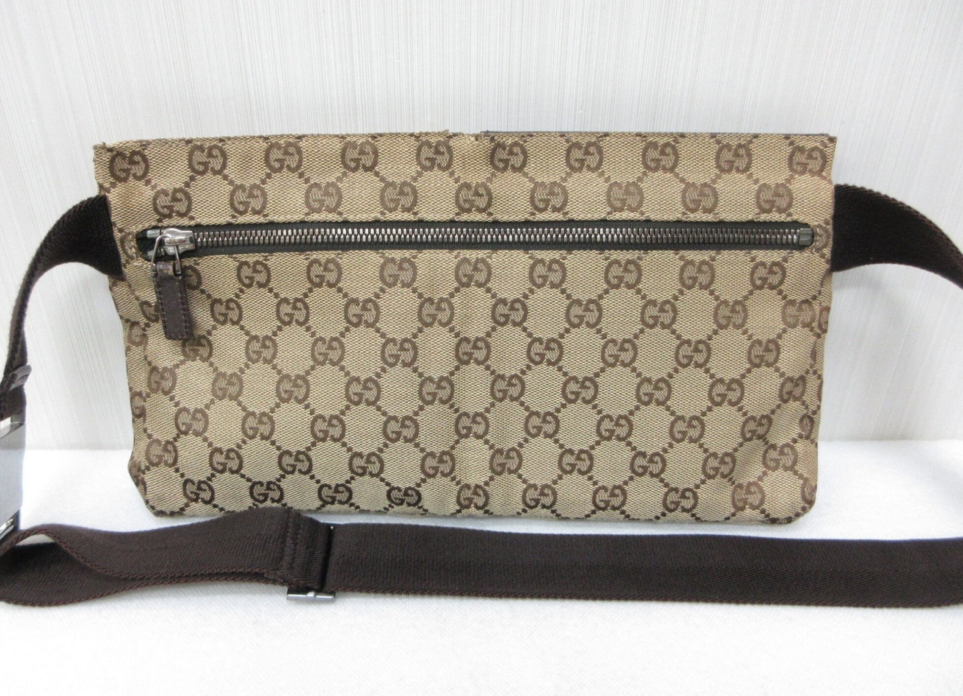 GUCCI GG Canvas Crossbody Waist Bag Approx. W30 x H16cm
