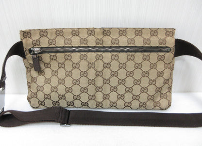 GUCCI GG Canvas Crossbody Waist Bag Approx. W30 x H16cm
