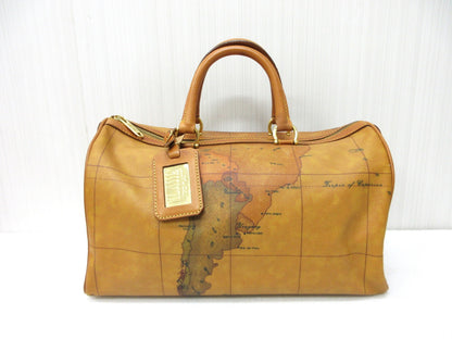 PRIMA CLASSE Map Print Boston Bag, Approx. W35 x H20cm