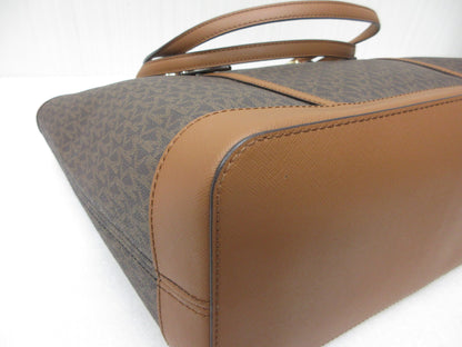 Michael Kors MICHAEL KORS JET SET TRAVEL Top Zip Tote Bag, Large, MK Signature, 35T0GTVT3V, Approx. W45 x H28cm