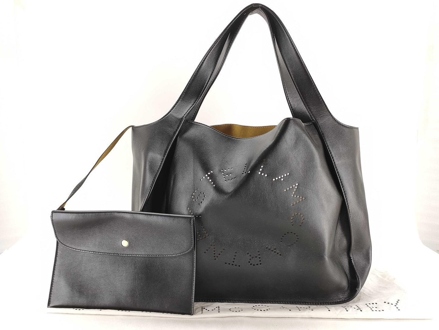 Stella McCartney Leather Tote Bag 502793 Black Tote Bag Tote Bag