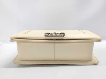CHANEL Boy Chanel Beige Shoulder Bag