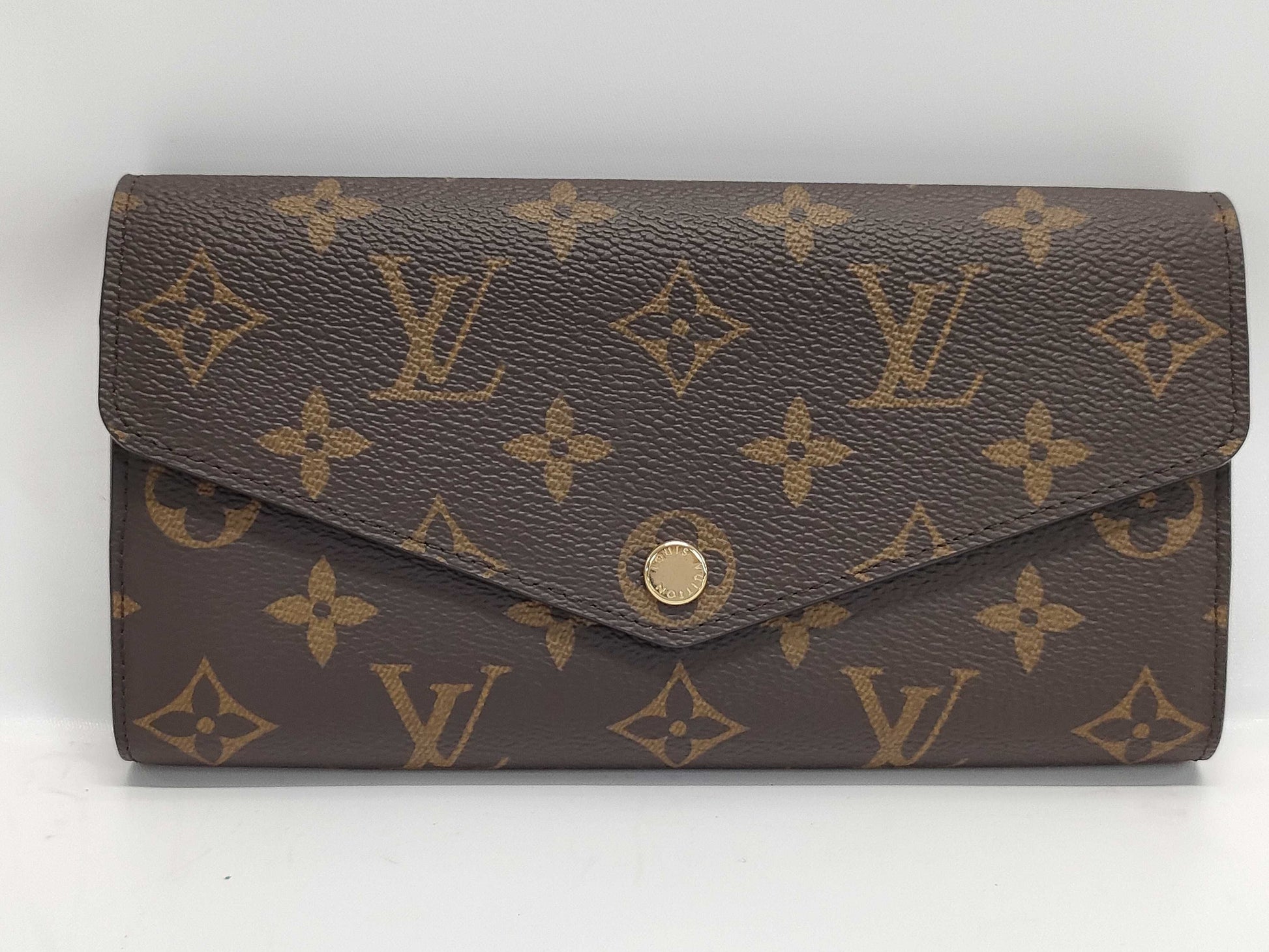LOUIS VUITTON Monogram Portefeuille Sarah with IC Chip, Dust Bag and Box, M62234 Wallet
