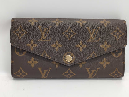 LOUIS VUITTON Monogram Portefeuille Sarah with IC Chip, Dust Bag and Box, M62234 Wallet