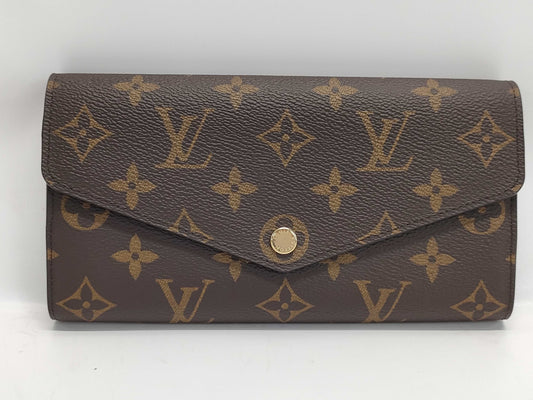 LOUIS VUITTON Monogram Portefeuille Sarah with IC Chip, Dust Bag and Box, M62234 Wallet