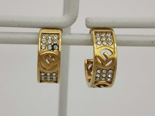 FENDI GP Hoop Earrings