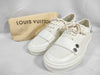 LOUIS VUITTON Leather Canvas Sneakers with Dust Bag