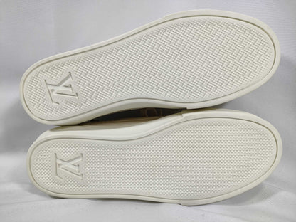 LOUIS VUITTON Leather Canvas Sneakers with Dust Bag