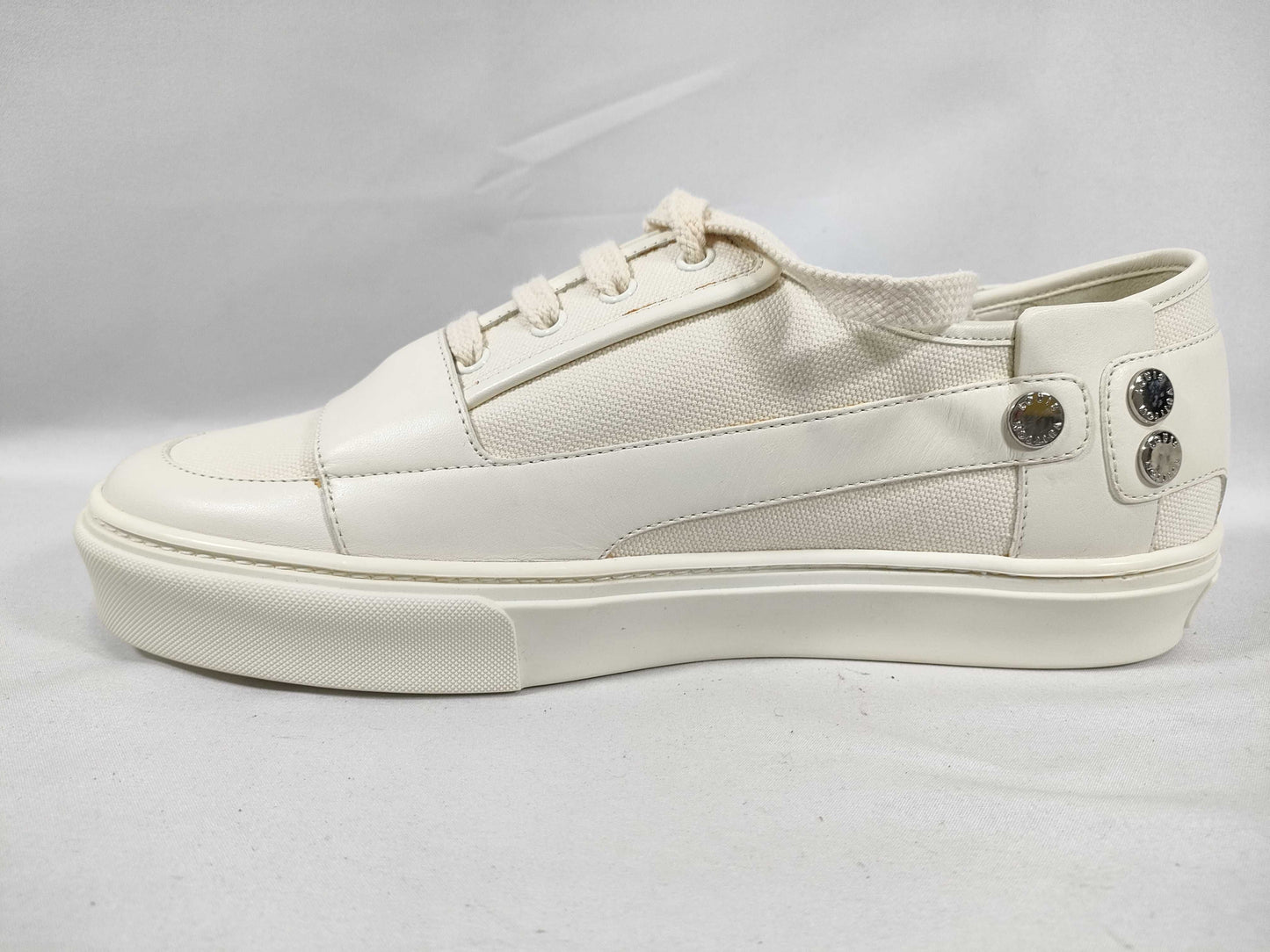 LOUIS VUITTON Leather Canvas Sneakers with Dust Bag