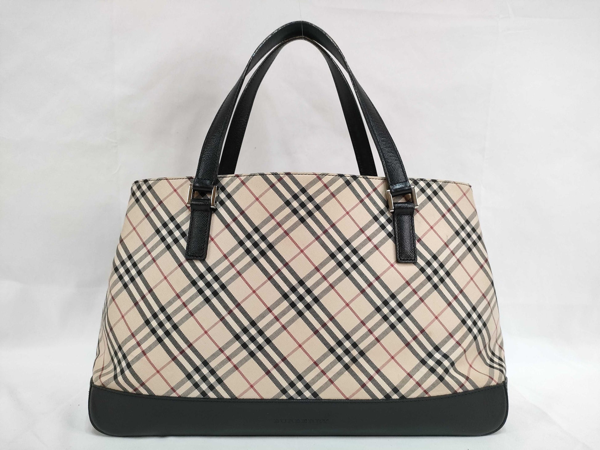 BURBERRY Nova Check Tote Bag Handbag