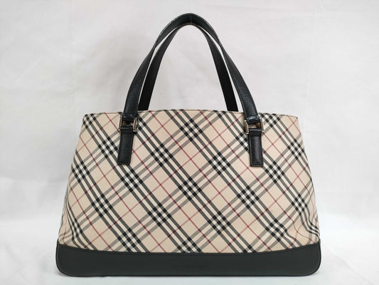 BURBERRY Nova Check Tote Bag Handbag