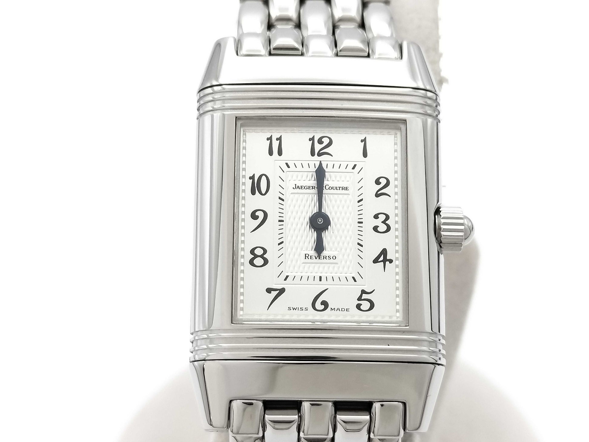 JAEGER LECOULTRE Reverso Duet Q2668120 266.8.44 2102594 Stainless Steel Hand-Wound Silver Dial Unmoving Women's Watch