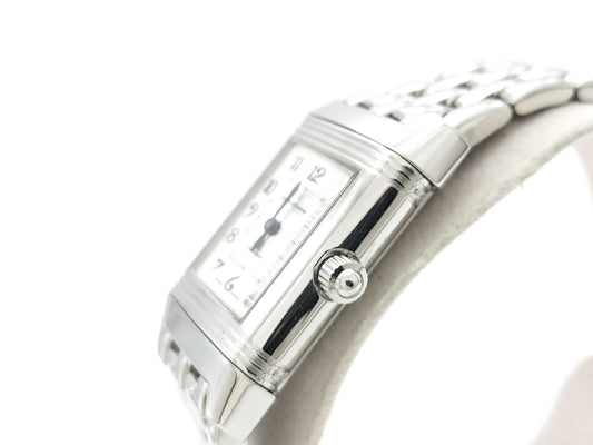 JAEGER LECOULTRE Reverso Duet Q2668120 266.8.44 2102594 Stainless Steel Hand-Wound Silver Dial Unmoving Women's Watch
