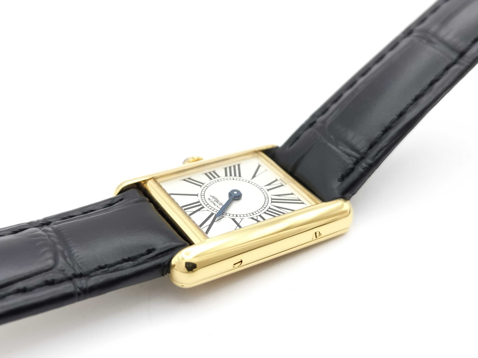Cartier Must Tank W1005554 5057001 134471 Quartz Opalescent Dial Women's Watch