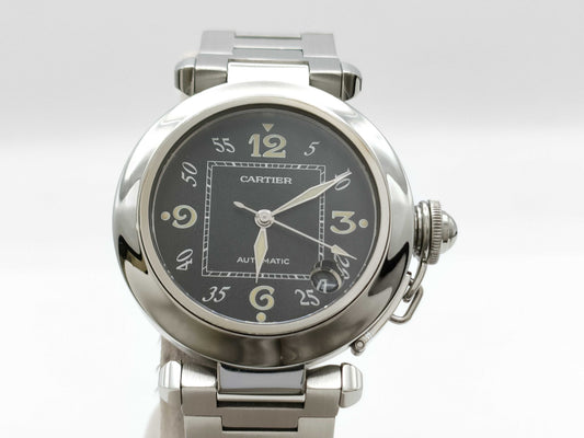 Cartier Pasha C W31043M7 2324 CC786102 Automatic Black Dial Men's Watch