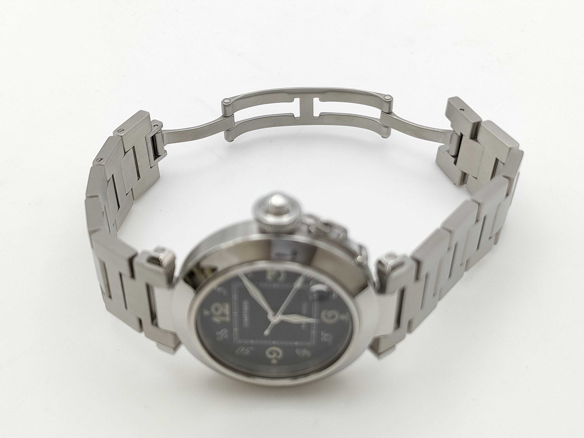 Cartier Pasha C W31043M7 2324 CC786102 Automatic Black Dial Men's Watch