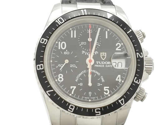 TUDOR Prince Date 79270P B974059 Stainless Steel Automatic Black Dial Men's Watch