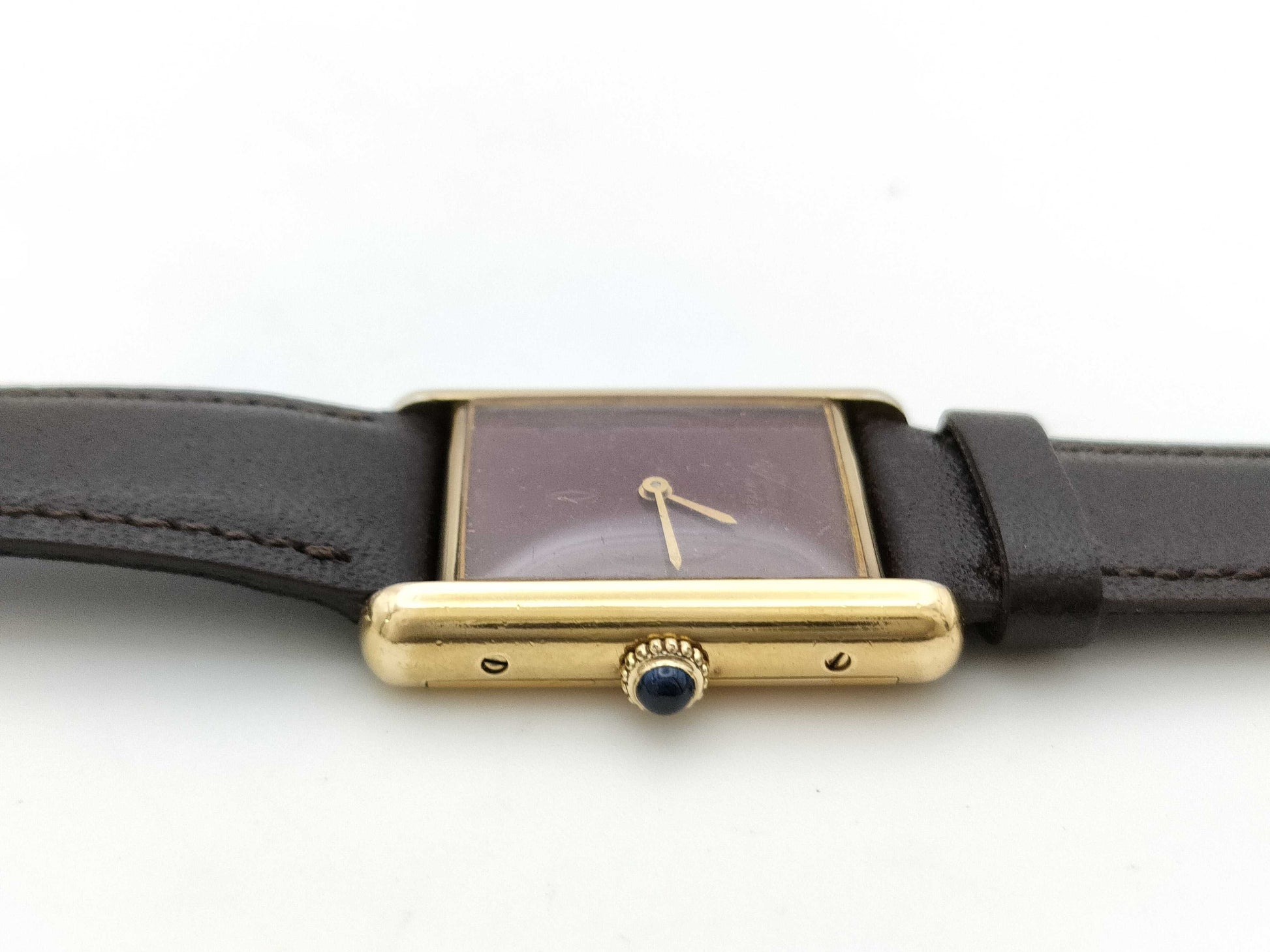 Cartier Must Tank 6 132820 Bordeaux Dial Manual Winding Women's Watch