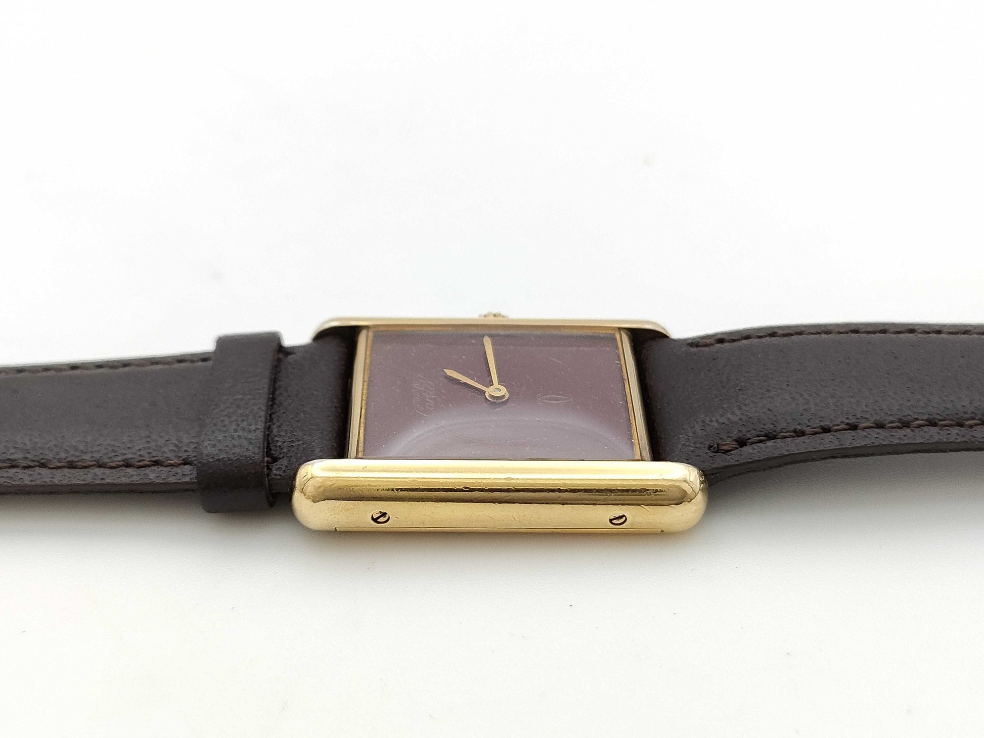 Cartier Must Tank 6 132820 Bordeaux Dial Manual Winding Women's Watch