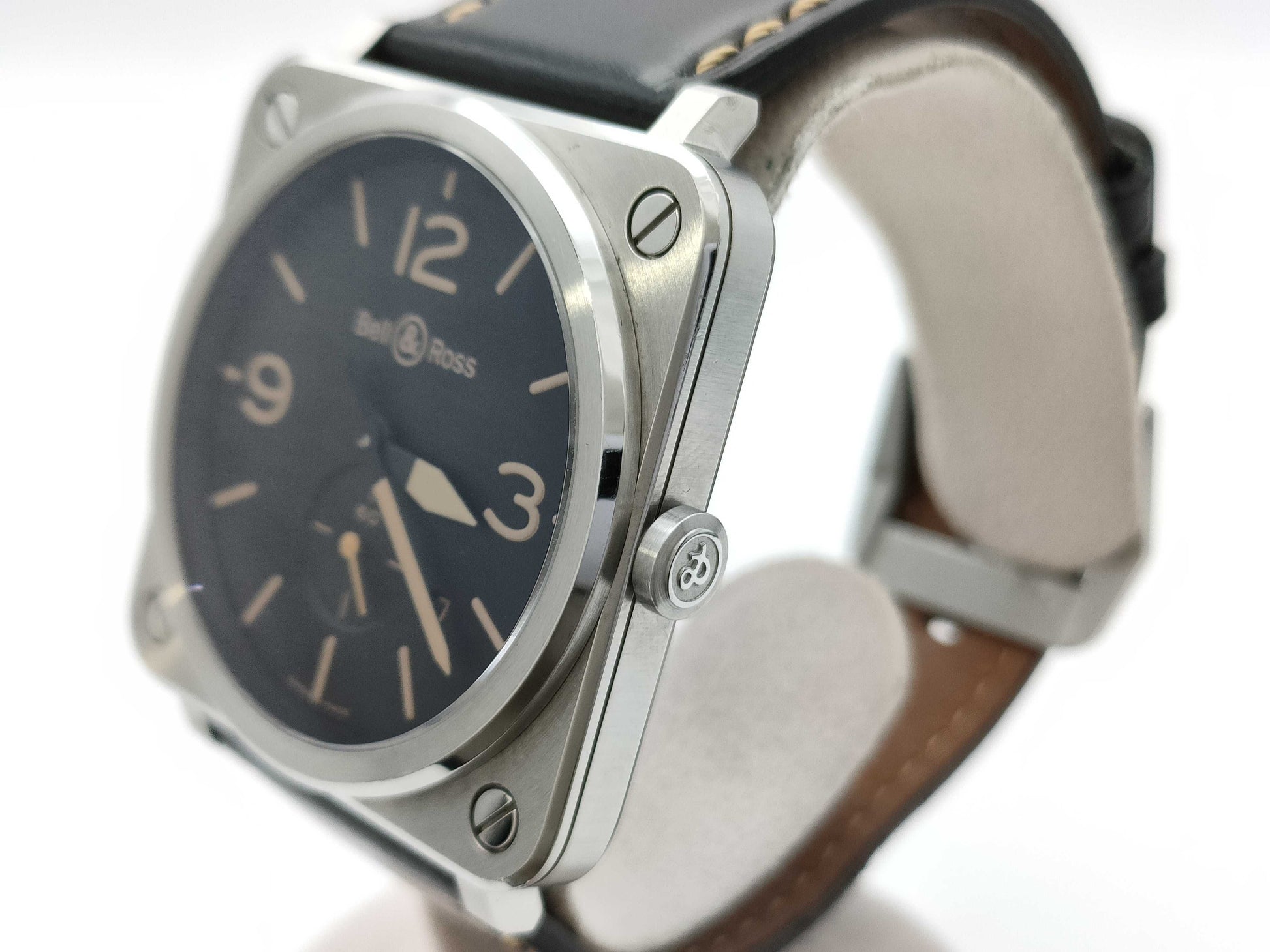Bell & Ross Heritage BRS-64-S-07080 Quartz Black Dial Men's Watch