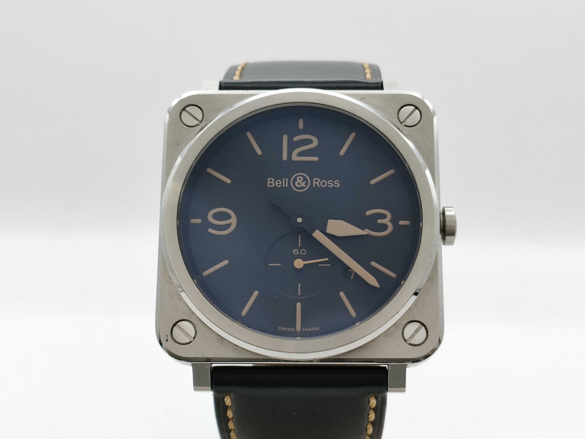 Bell & Ross Heritage BRS-64-S-07080 Quartz Black Dial Men's Watch